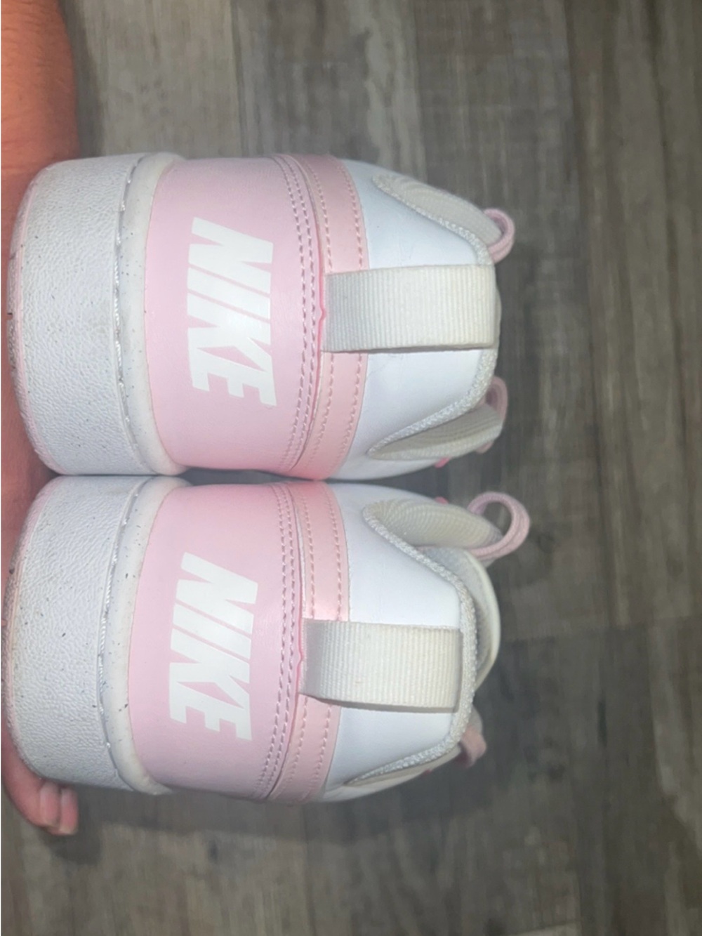 Nike Court Borough Low Sneakers in White & Light Pink - Picture 4 of 4